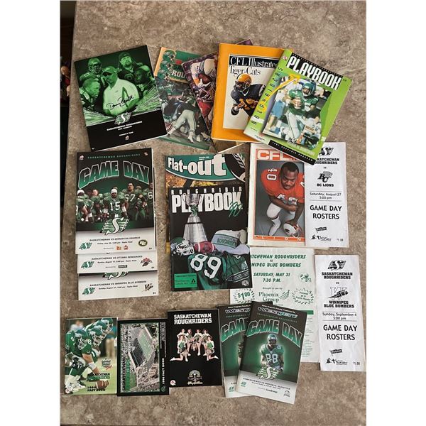 887 – Rider football lot. Game day programs, fact books & Rosters.