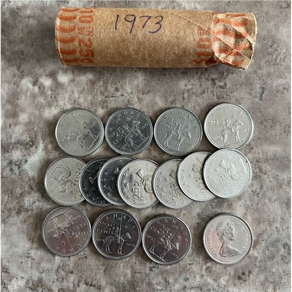 899 – Roll of 1973 Canadian ‘quarter horse’ quarters.