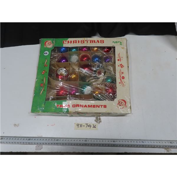 Vintage glass christmas ornaments