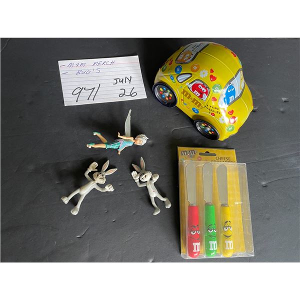 M & M merchandise – Bugs Bunny, Tinkerbell