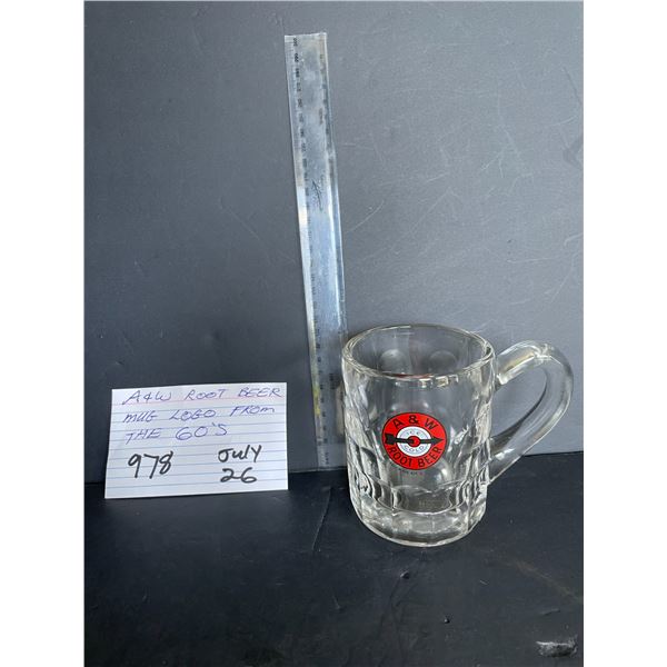 A & W Root Beer mug - logo from 1960s