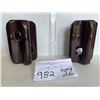 Image 1 : Porcelain ceramic insulators - display piece, bookends?