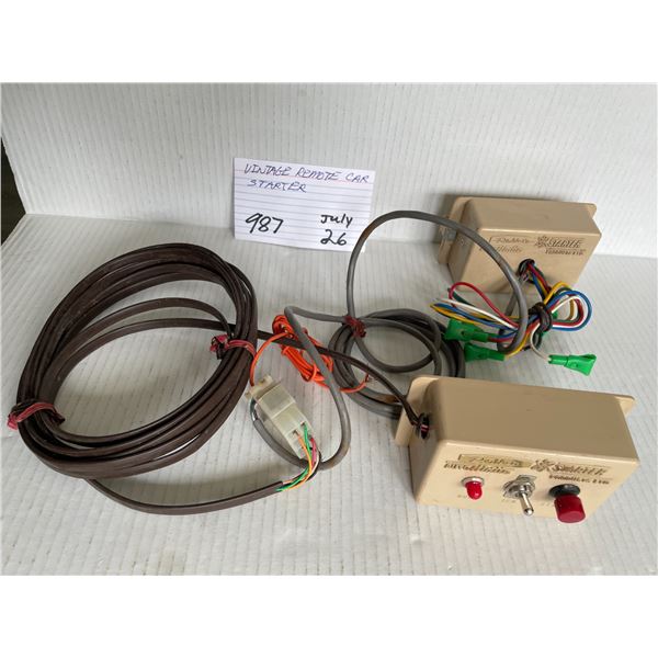 Vintage remote car starter