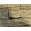 Image 2 : 9.25 Silver Chain Necklace w/ Arrow Design Pendant