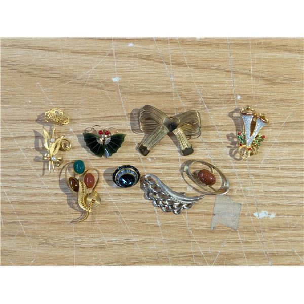 (8) Variety Of Brooches