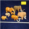 Image 1 : Various Elephant and Mammot Figurines