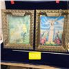Image 1 : 2 Lenticular Religious Light Up Pictures, Both Work 17"x21"