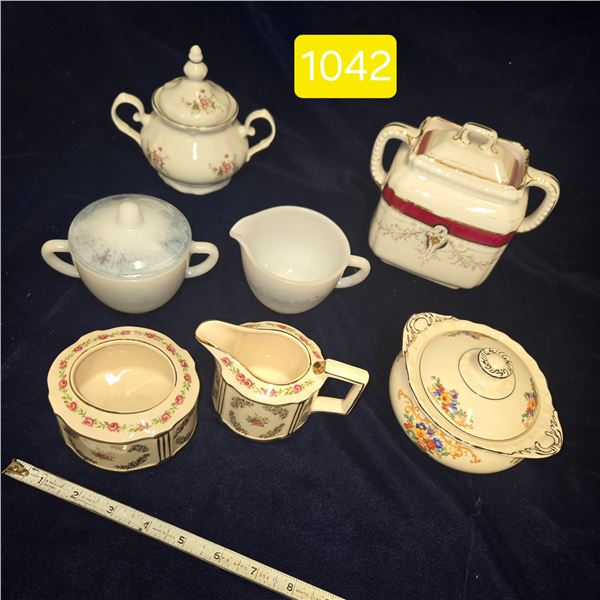 Misc. Cream and Sugars, Sadler, Myott, Regent