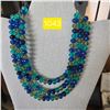 Image 1 : Vintage 3 Strand Beaded Necklace