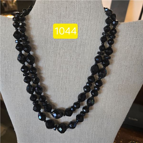 Vintage W.German 2 Strand Beaded Necklace