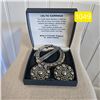 Image 1 : Celtic Pewter Brooch and Clip On Earrings
