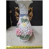 Image 1 : Porcelain carved vase- 14"H