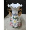 Image 3 : Porcelain carved vase- 14"H