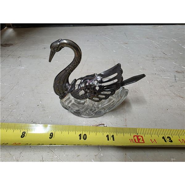 Vintage swan salt dish
