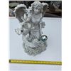 Image 1 : angel statue with gazing ball garden statue- 15"H