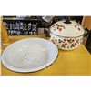 Image 1 : Sheffield "Strawberries 'n Cream"Enamal Pot/Wash Basin
