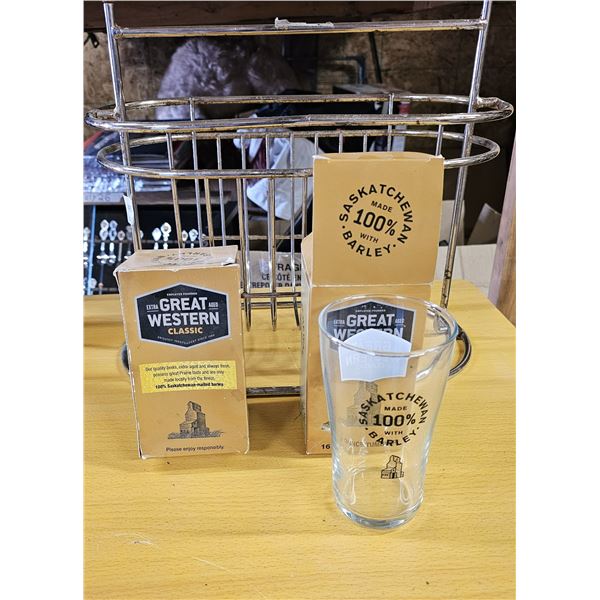 Great Western 16oz Tumblers/Steel Wire Basket