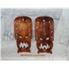 Image 2 : Pair of Native Wood Masks From West Coast BC Art Shop
