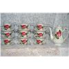 Image 1 : Ironstone Teapot and Matching Cups and Saucers