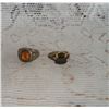 Image 1 : Pr Of Old School Rings  One Stamped Sterling   Other Can’t Quite Read