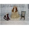 Image 1 : Victorian Style Doll Chair and Vintage Toy Horse