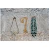 Image 1 : 3 Vintage Necklaces c 1950's-60's