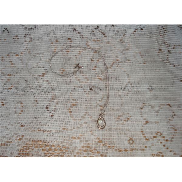Sterling Silver Pearl Necklace