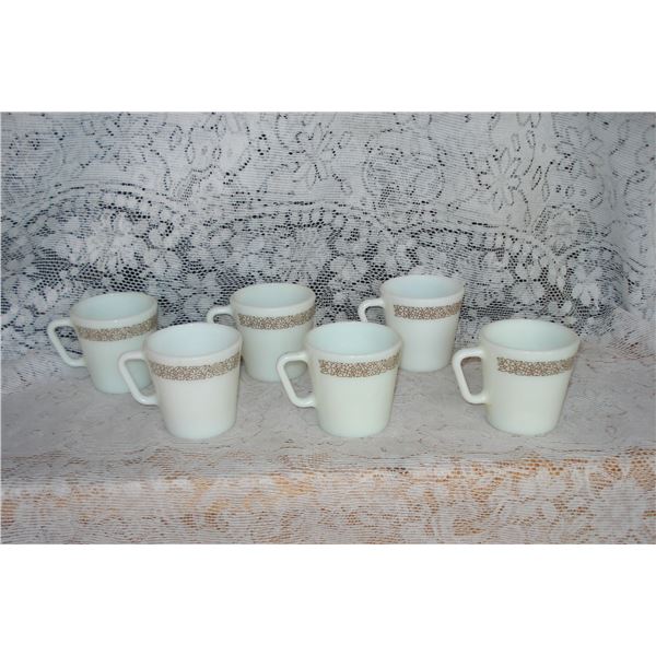 Set of 6 Pyrex Coffee Cups