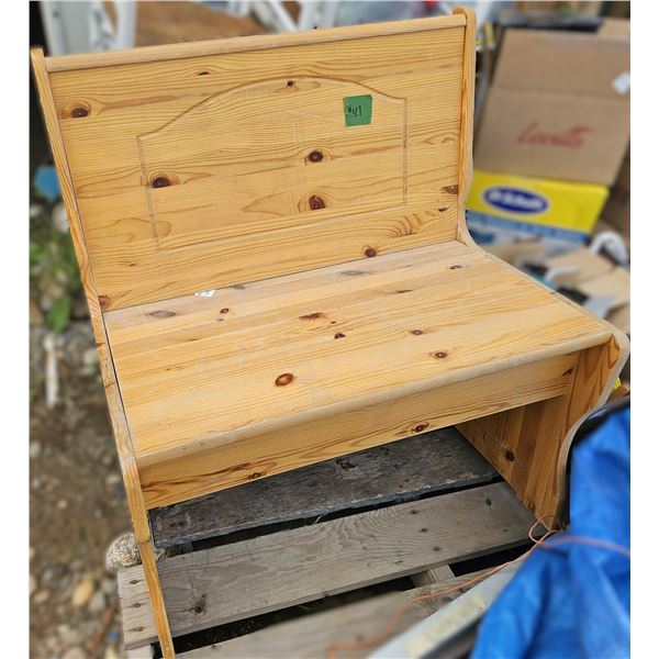 Wooden Bench w/ Storage