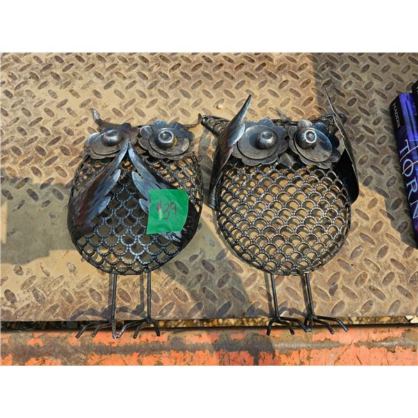 Decorative Metal Owls