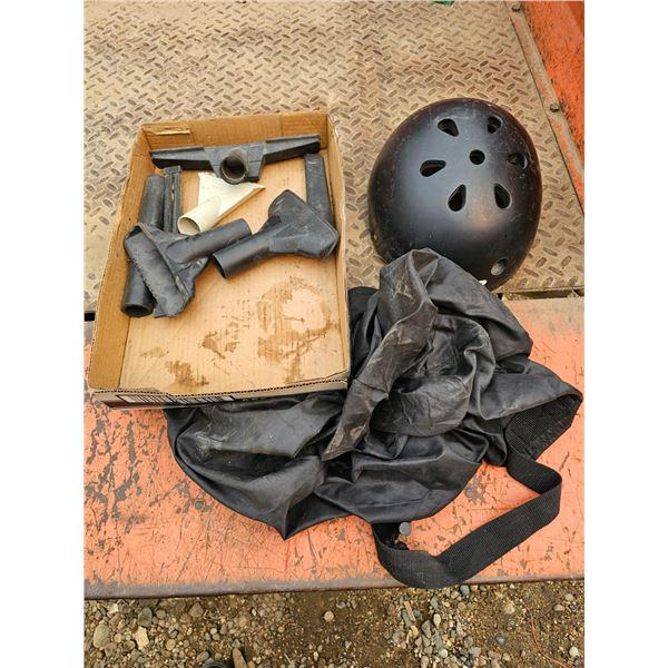 Vaccum Attachments/Bike Helmet/Black Nylon Bag