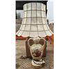 Image 1 : Antique Victorian Lamp w/ Pearl Shell Shade