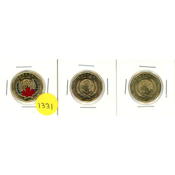 2020 Canadian One Dollar commemorating the 75th anniversary of the United Nations (UN) and its Chart