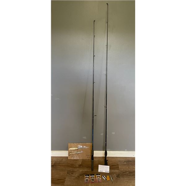 Misc fishing - Mitchell 5’6” Med. action; Abu Garcia 6’ Med. action2 fish