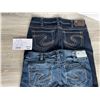 Image 2 : Ladies Silver jeans - 2 pairs, W 30 L 33