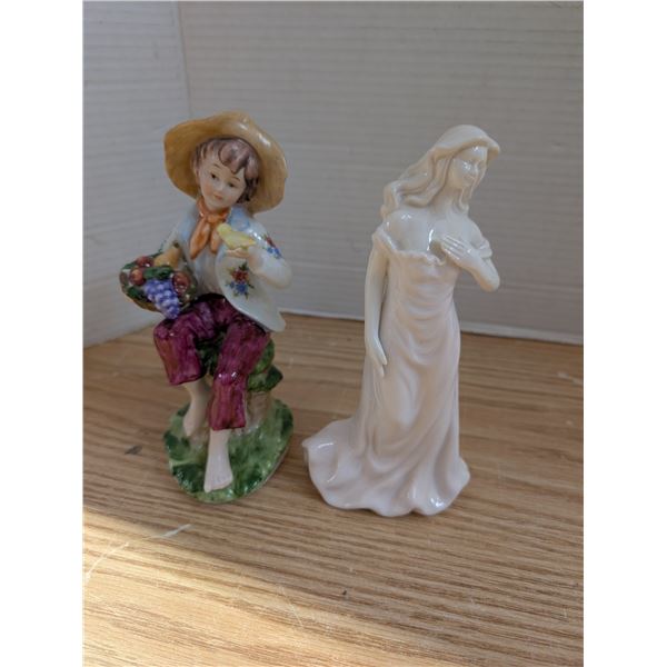 Vintage "Fruit Children" / "Elegance" Royal Doulton Figurines