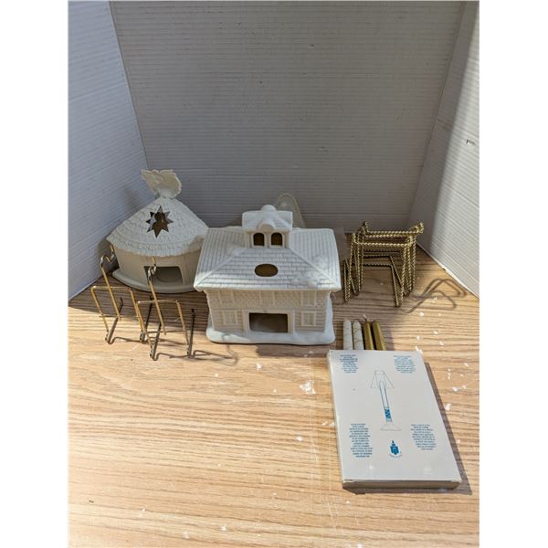 Lot of Misc. Candle Items and Stands For Dishes