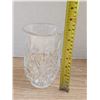 Image 4 : Lot of 3 Glass Decorative Items (1) Christmas Tree (2) Vase Design (All Good Condition)