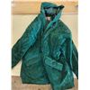 Image 2 : week-end 100% Green leather jacket- size L