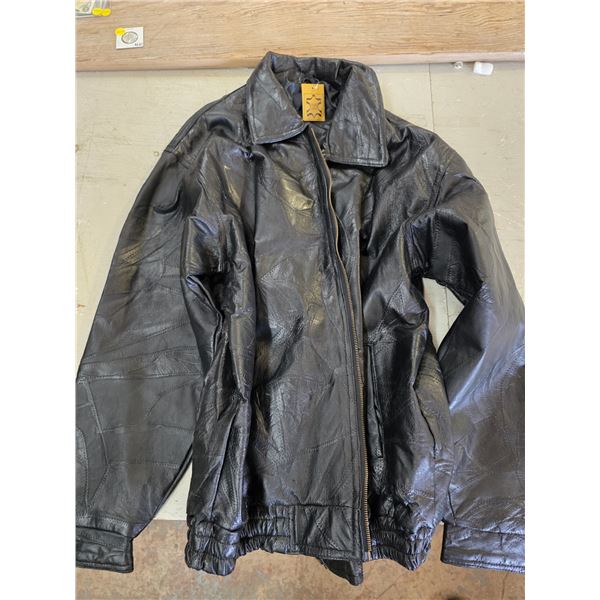genuine leather lacket made in china- size XXL