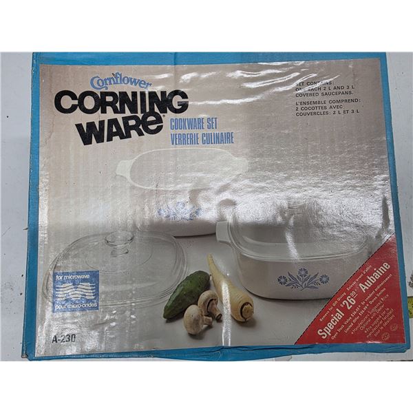 Corning ware blue cornflower dish # A 230 sealed new in box