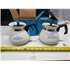 Image 1 : 2 Corning ware blue cornflower teapots # P 104S