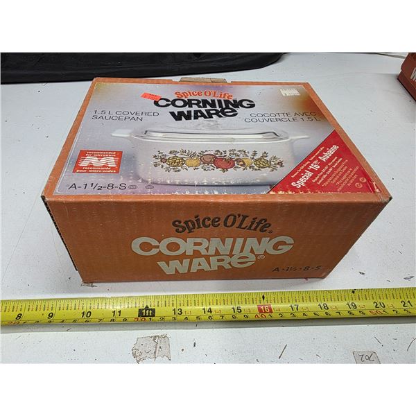 Corning ware Spice O life 1.5L sauce pan # A-1 1/2-8-S sealed new in box