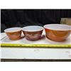 Image 1 : Pyrex autum harvest 3 piece bowl set # 300-49-S