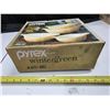 Image 2 : Pyrex wintergreen 4 piece bowl set # 440-80 Sealed new in box