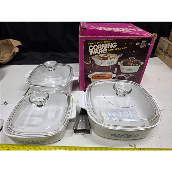 Corning ware saucepan set A-99-D