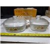 Image 2 : Corning ware spring flowers cookware set # A-220-7