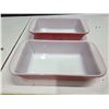 Image 1 : 2 pyrex pink loaf pans
