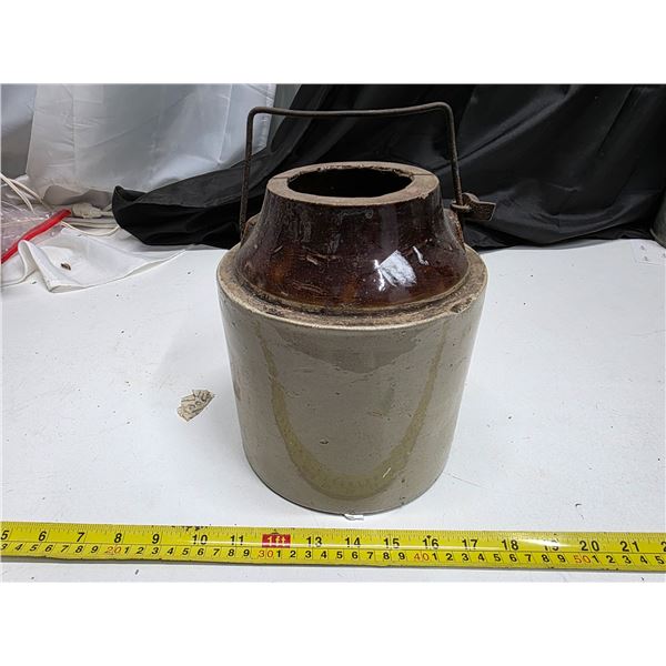 Antique pickling jar- no lid- 9"H