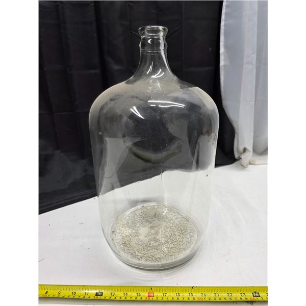 Glass water jug- 19"H